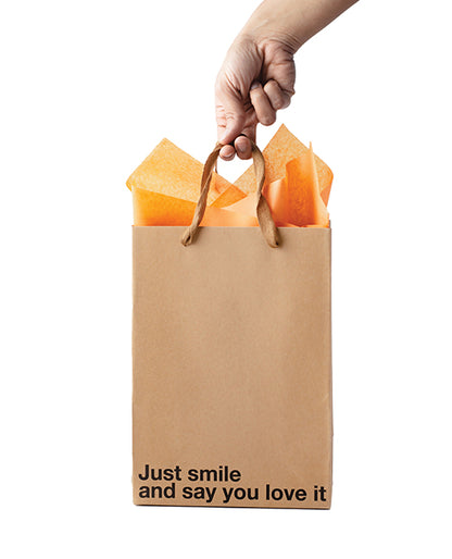Just Smile and Say You Love It Gift Bag - Pack of 3