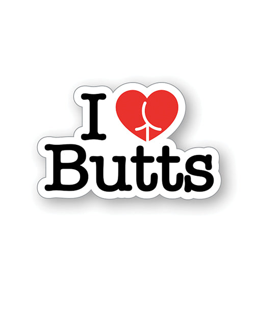 Wood Rocket I Love Butts Enamel Pin