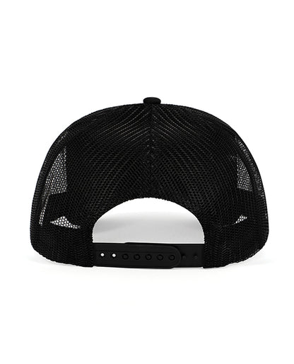 Wood Rocket Fuck You You Fucking Fuck Trucker Hat - Black