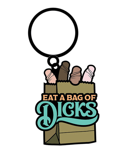 Wood Rocket Wood Rocket Eat A Bag of Dicks Keychain - Tan - Image 2