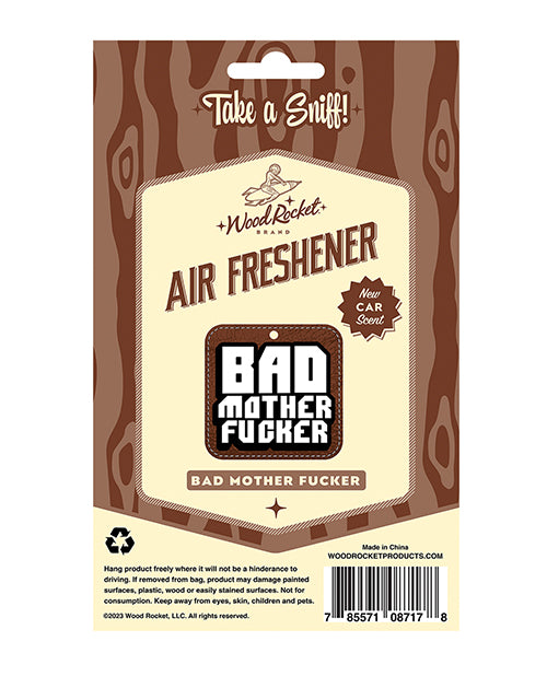 Wood Rocket Bad Mother Fucker Air Freshener - New Car Smell