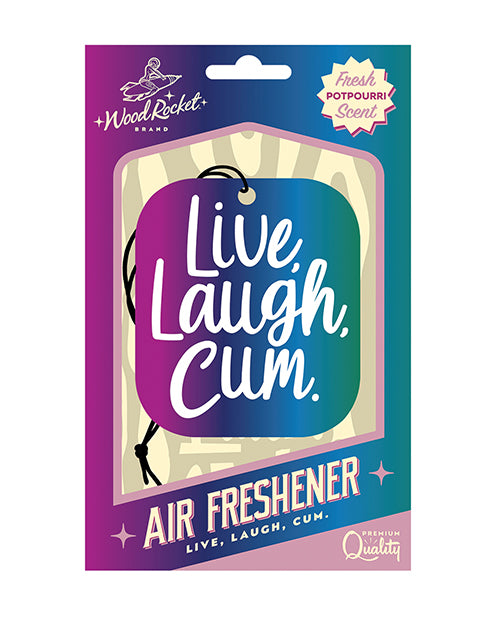 Wood Rocket Live Laugh Cum Air Freshener - Potpourri