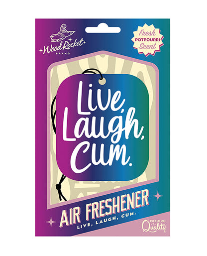 Wood Rocket Live Laugh Cum Air Freshener - Potpourri