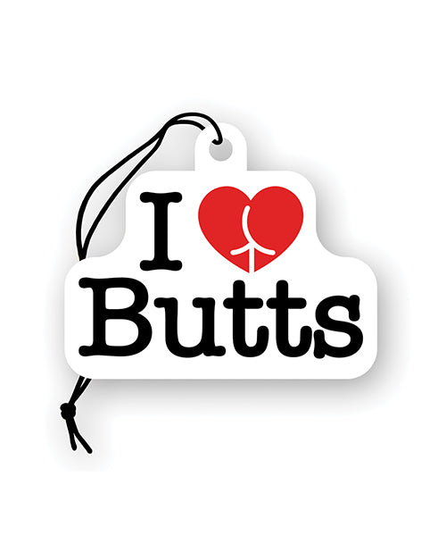 Wood Rocket I Love Butts Air Freshener - Apple