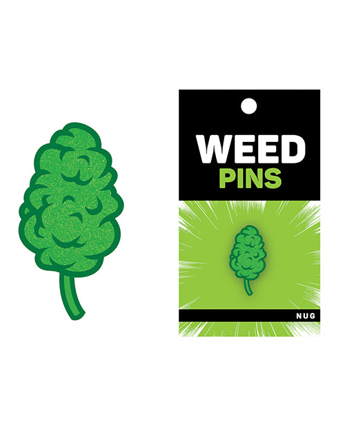 Wood Rocket Weed Nug Pin - Green