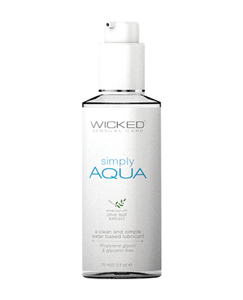 Wicked Sensual Care Simply Aqua Water Based Lubricant - 2.3 oz