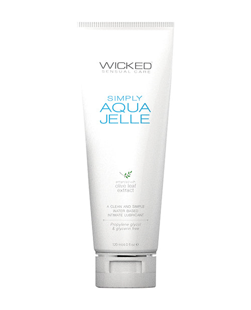 Wicked Sensual Care Simply Aqua Jelle Water Based Lubricant - 4 oz