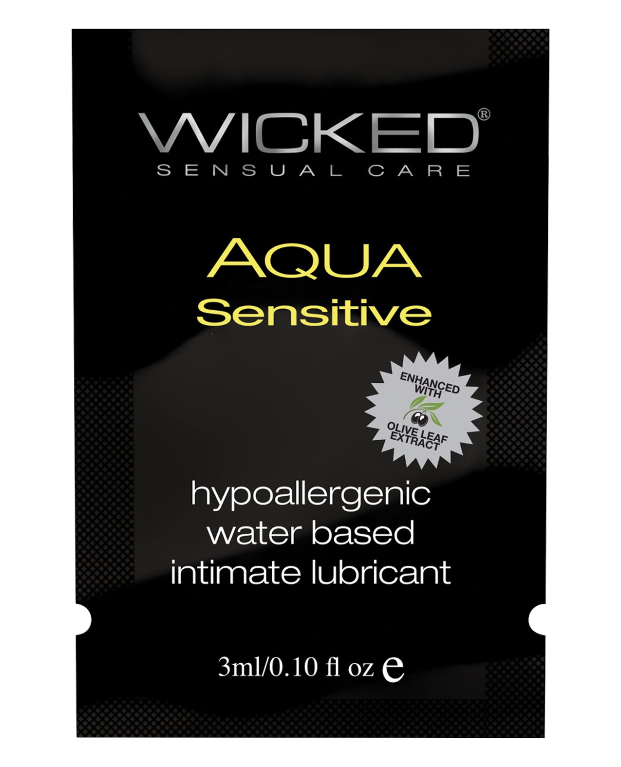 Wicked Sensual Care Wicked Sensual Care Hypoallergenic Aqua Sensitive Water Based Lubricant - .1 oz