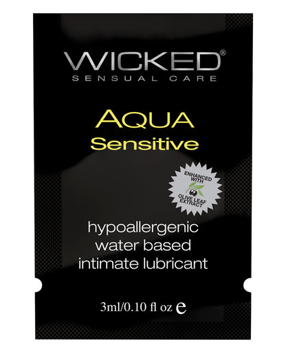 Wicked Sensual Care Wicked Sensual Care Hypoallergenic Aqua Sensitive Water Based Lubricant - .1 oz