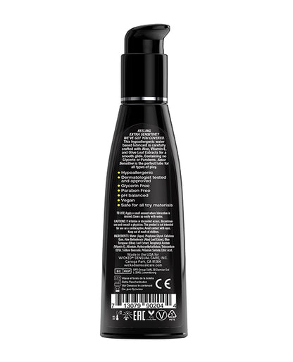 Wicked Sensual Care Wicked Sensual Care Hypoallergenic Aqua Sensitive Waterbased Lubricant - 4 oz Unscented - Image 2