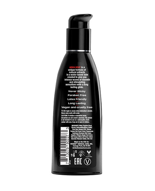 Wicked Sensual Care Aqua Heat Warming Sensation Lubricant - 2 oz