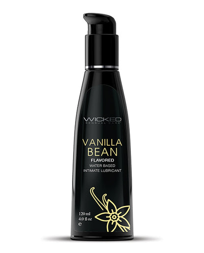 Wicked Sensual Care Aqua Waterbased Lubricant - 4 oz Vanilla Bean