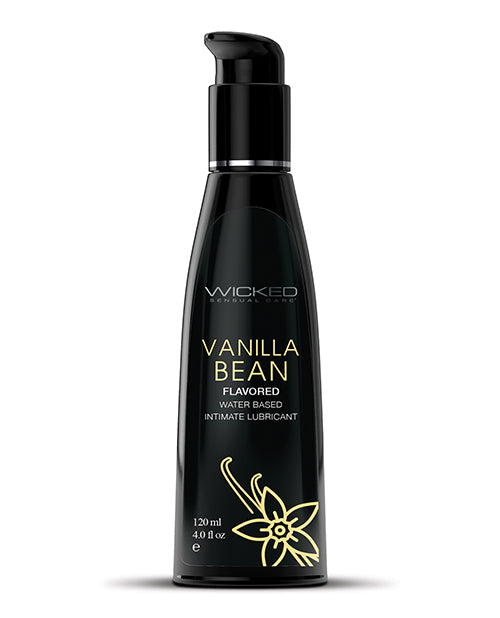 Wicked Sensual Care Aqua Waterbased Lubricant - 4 oz Vanilla Bean