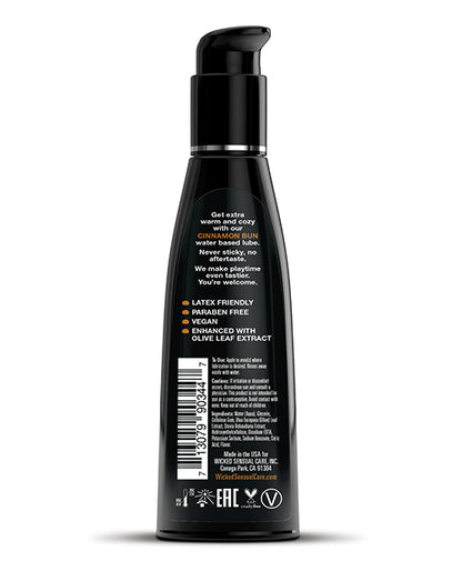 Wicked Sensual Care Wicked Sensual Care Aqua Waterbased Lubricant - 4 oz Cinnamon Bun - Image 2