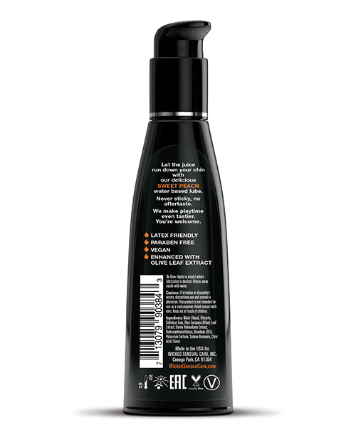 Wicked Sensual Care Wicked Sensual Care Waterbased Lubricant - 4 oz Sweet Peach - Image 2