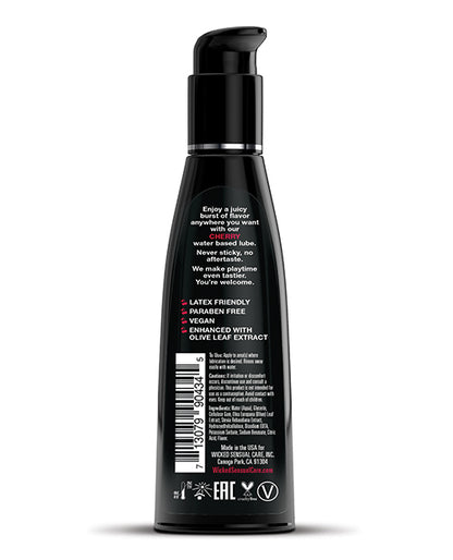 Wicked Sensual Care Aqua Water Based Lubricant - 4 oz Cherry