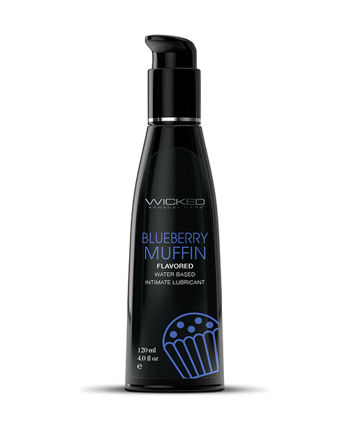 Wicked Sensual Care Water Based Lubricant - 4 oz Blueberry Muffin