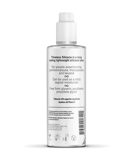 Wicked Sensual Care Simply Timeless Silicone Lubricant - 4 oz