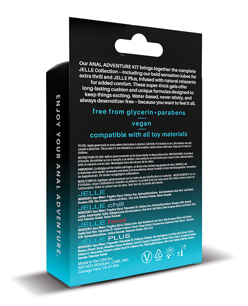 Wicked Sensual Care Anal Adventure Kit - 1 oz Bottles