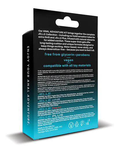 Wicked Sensual Care Anal Adventure Kit - 1 oz Bottles