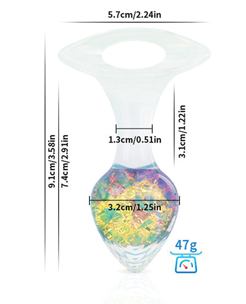 Luxe Prism Small Plug - Rainbow