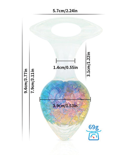 Luxe Prism Medium Plug - Rainbow