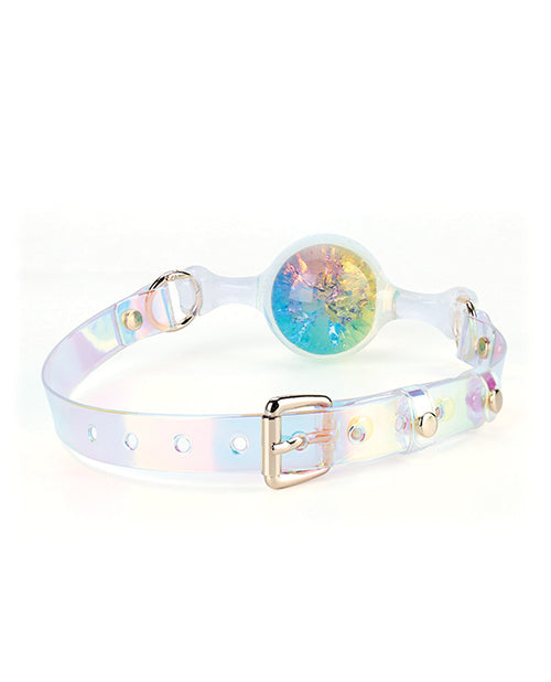 Luxe Prism Small Ball Gag - Rainbow