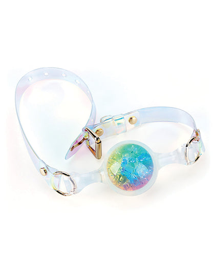 Luxe Prism Small Ball Gag - Rainbow