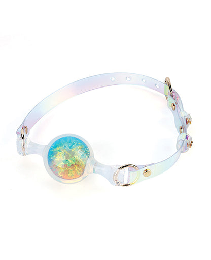 Luxe Prism Large Ball Gag - Rainbow