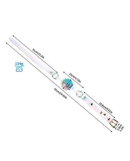 Luxe Prism Large Ball Gag - Rainbow