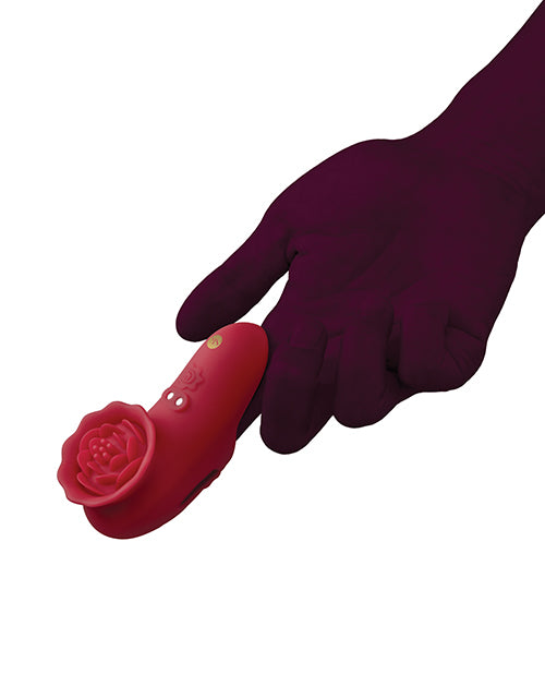 Secret Kisses Rosegasm Playful Petal Finger Vibe - Red