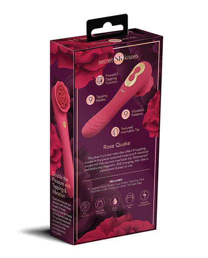 Secret Kisses Rosegasm Rose Quake Dual Ended Tapping Vibe