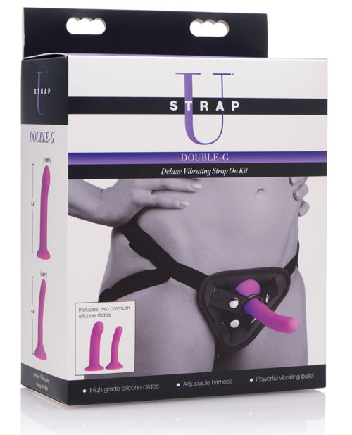 Strap U Double G Deluxe Vibrating Strap-On Kit