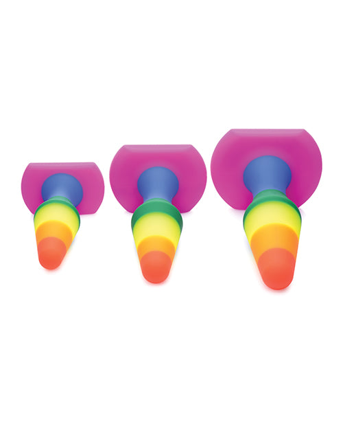 Frisky Rainbow Silicone Anal Trainer Set