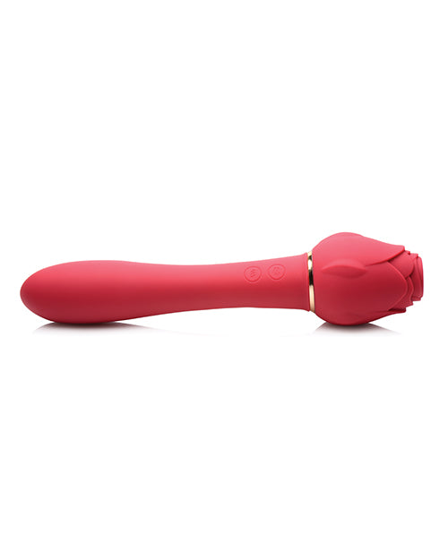 NO ETA Inmi Bloomgasm Sweet Heart Rose 5X Suction & 10X Vibrator - Red