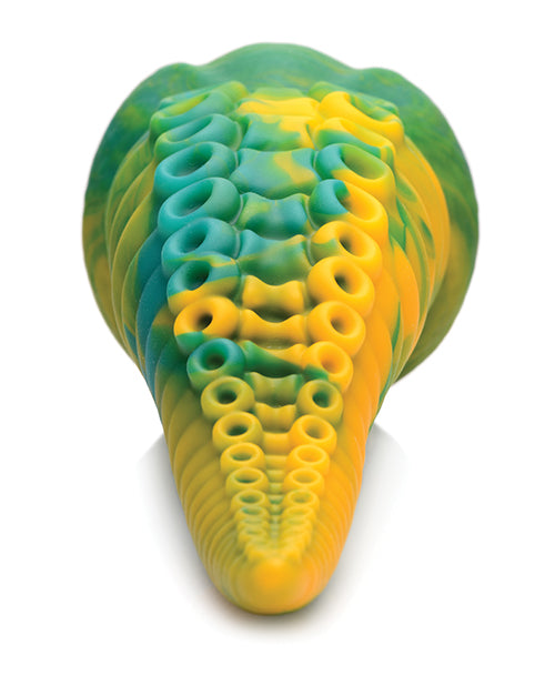 Creature Cocks Monstropus Tentacled Monster Silicone Dildo - Green/Yellow