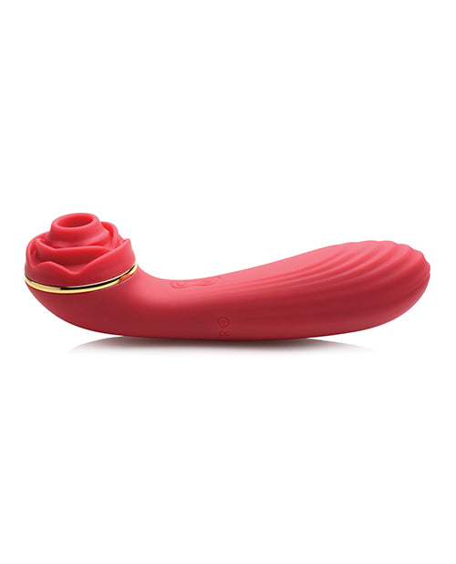 NO ETA Inmi Bloomgasm Passion Petals Rose 10X Suction & Vibrator - Red