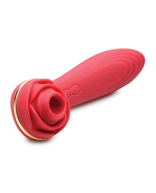 NO ETA Inmi Bloomgasm Passion Petals Rose 10X Suction & Vibrator - Red