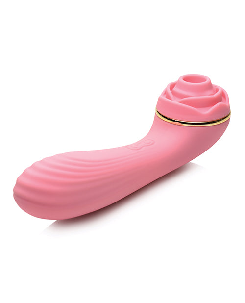 NO ETA Inmi Bloomgasm Passion Petals Rose 10X Suction & Vibrator - Pink