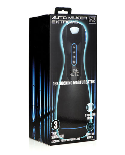 The Milker Auto Milker Extreme 16x Sucking Masturbator - Black
