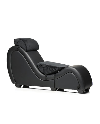 Master Series Kinky Couch Detachable Sex Chaise Lounge - Black