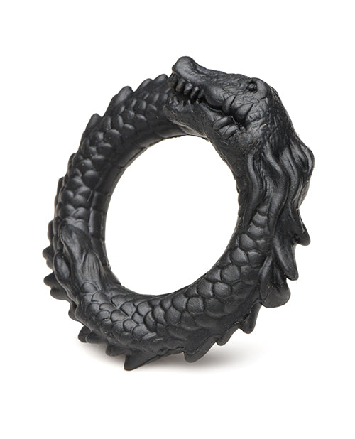 Creature Cocks Caiman Silicone Cock Ring - Black