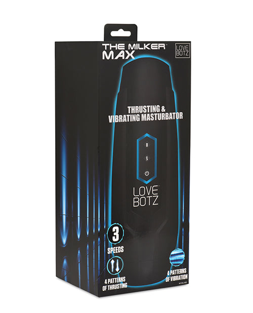 The Milker Max Thrusting & Vibrating Masturbator - Black