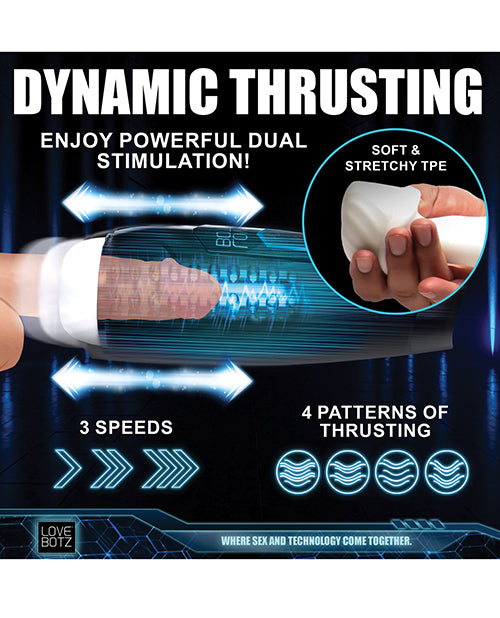 The Milker Max Thrusting & Vibrating Masturbator - Black