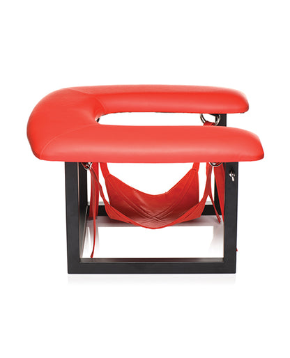 Master Series Face Rider Queening Chair - Black/Red - High Freight Costs