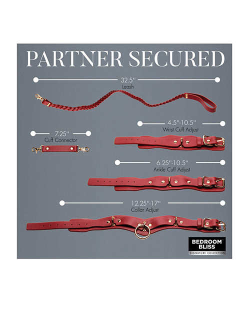 Bedroom Bliss Lover's Restraint Set - Red