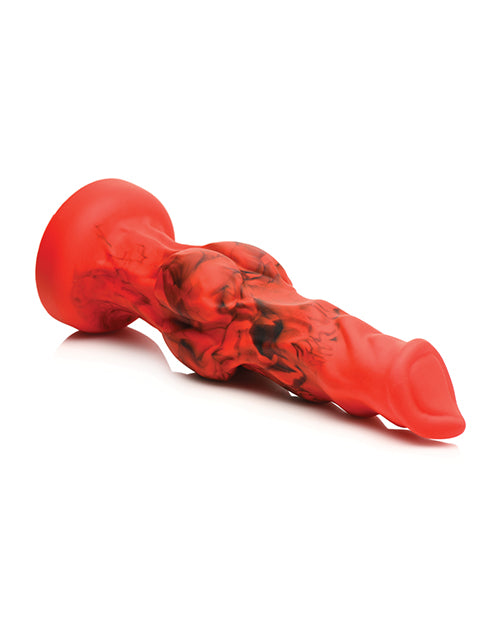 Creature Cocks Fire Hound Silicone Dildo - Large Red