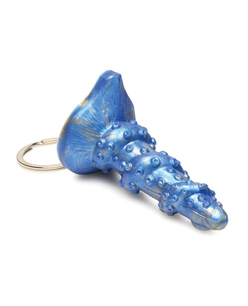 Creature Cocks Lord Kraken Silicone Key Chain - Blue