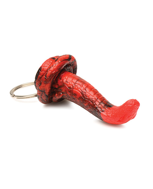 Creature Cocks Creature Cocks King Cobra Silicone Key Chain - Black/Red - Image 2