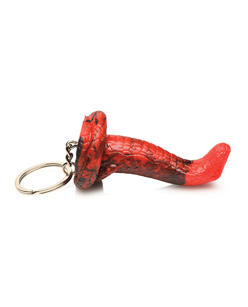 Creature Cocks King Cobra Silicone Key Chain - Black/Red